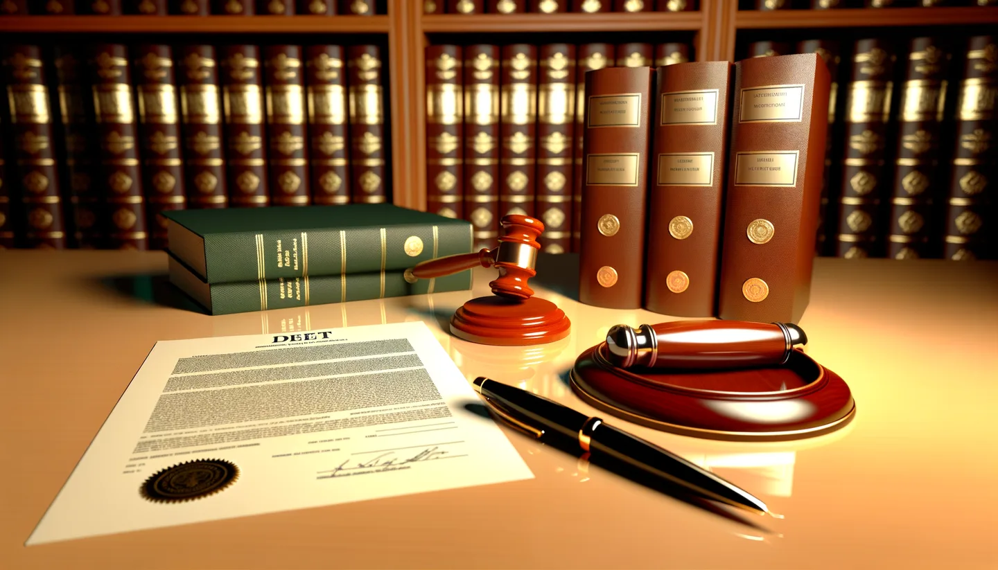 Legal land deed with notary stamp and fountain pen on desk