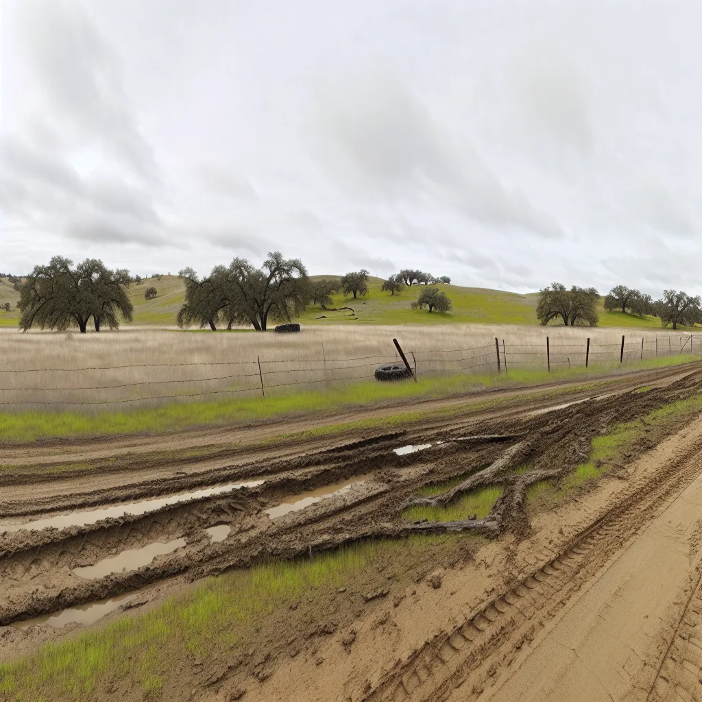 Rural acreage with open grassland and conifer forest in Clearlake, California