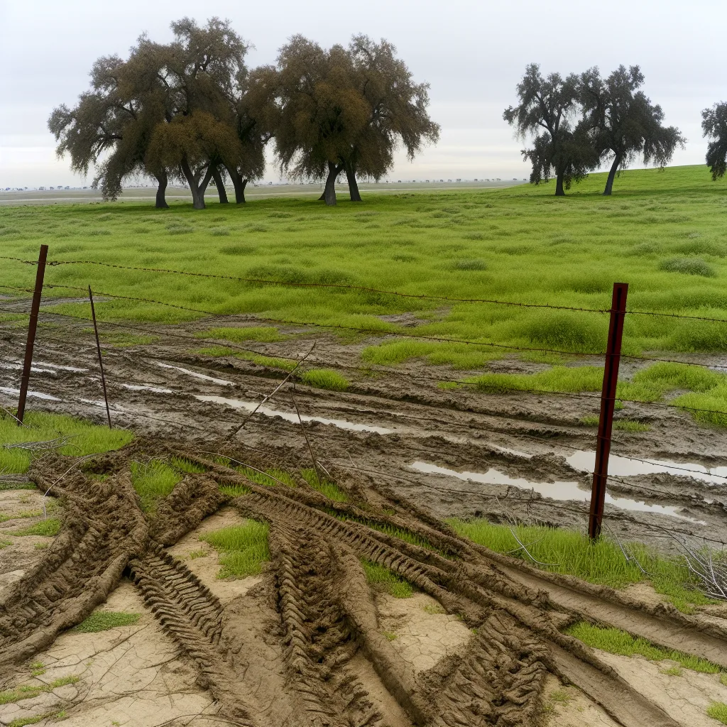 Rural acreage with open grassland and conifer forest in Los Angeles County, California