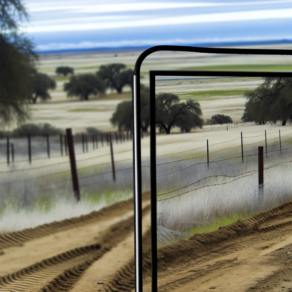 Rural acreage with open grassland and conifer forest in Victorville, California