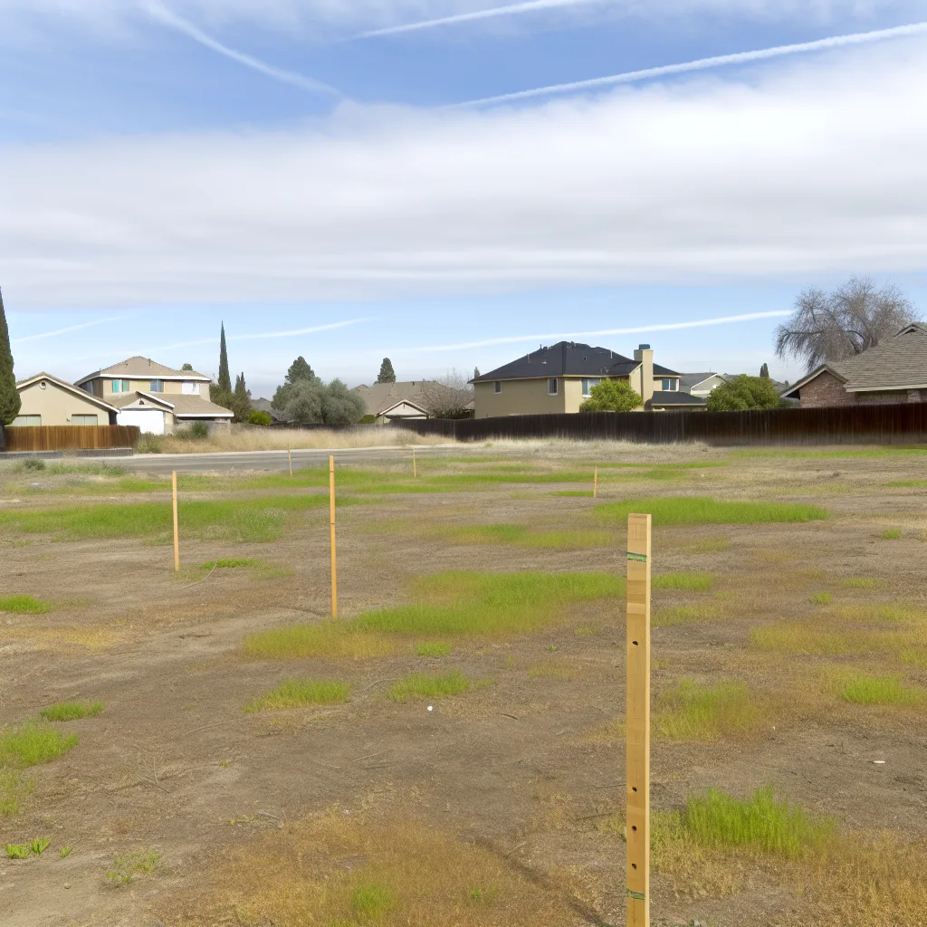 Cleared vacant residential lot for sale in Chico, California