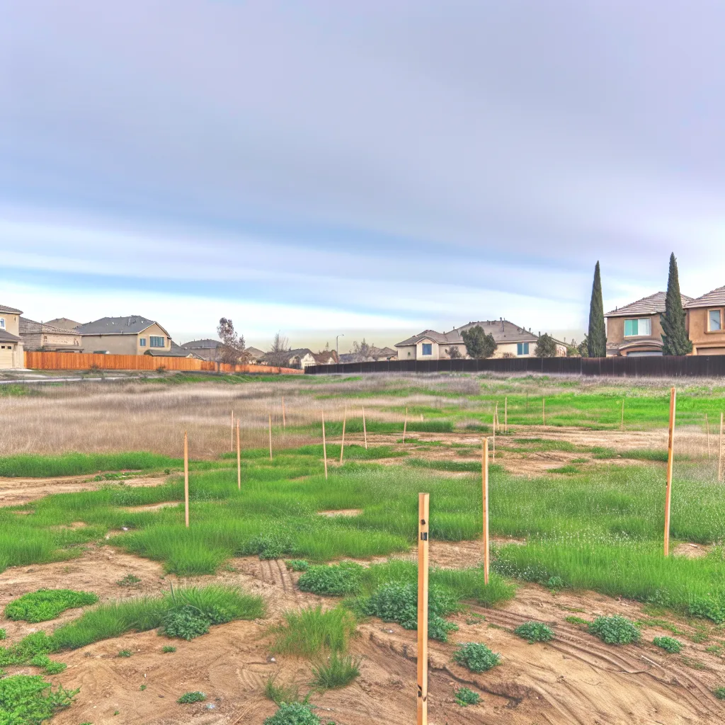Cleared vacant residential lot for sale in Clearlake, California