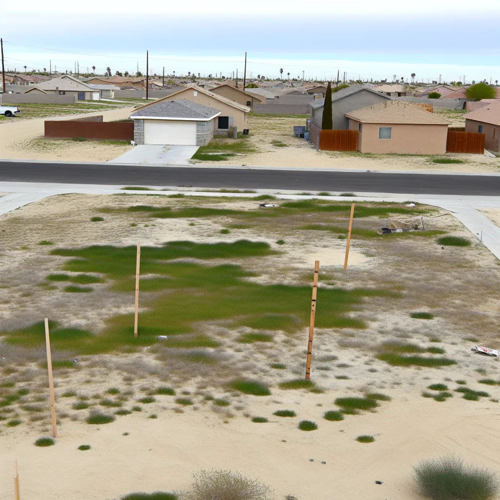 Cleared vacant residential lot for sale in Imperial County, California