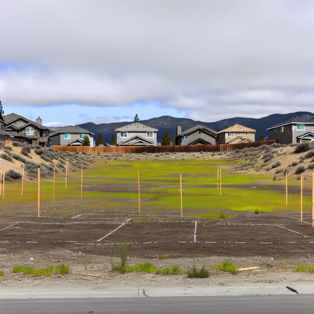 Cleared vacant residential lot for sale in Lake County, California