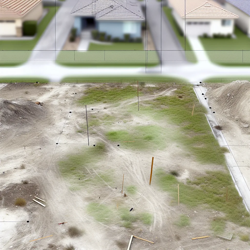 Cleared vacant residential lot for sale in Los Angeles County, California