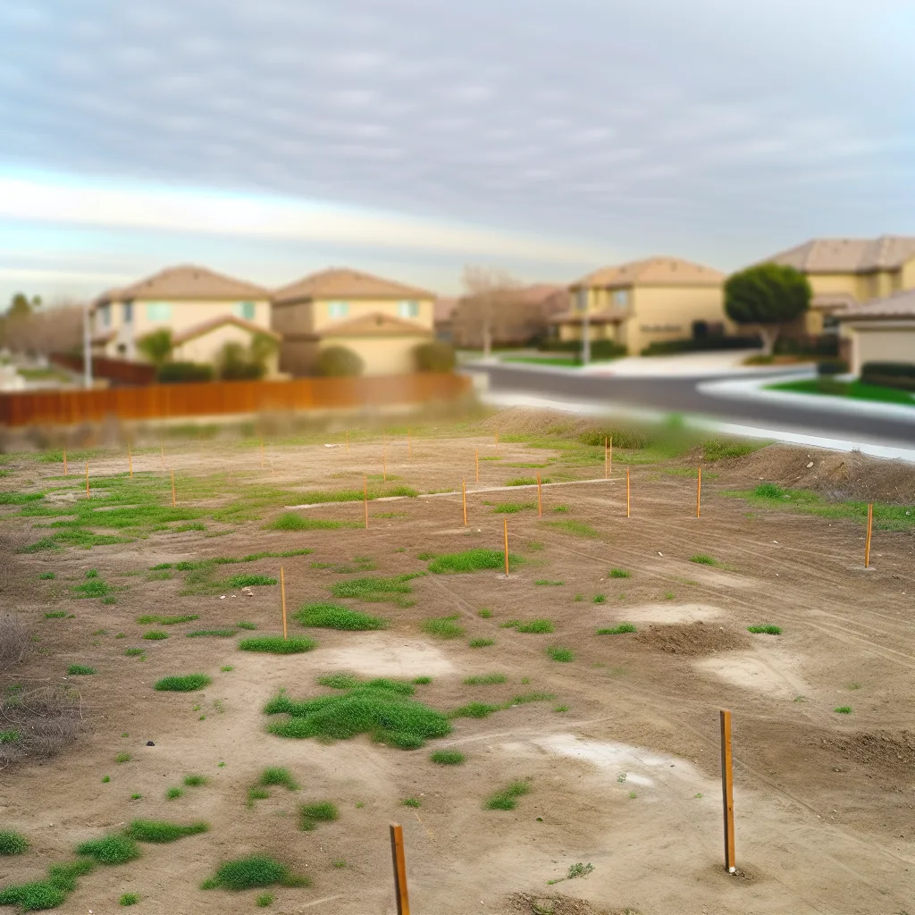 Cleared vacant residential lot for sale in Riverside County, California