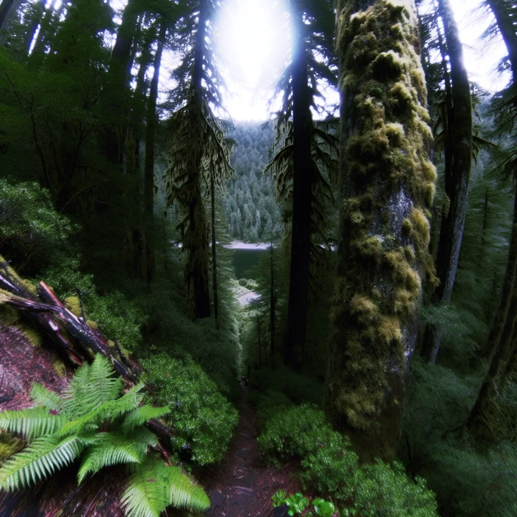 Wooded forest parcel in Lake County, California