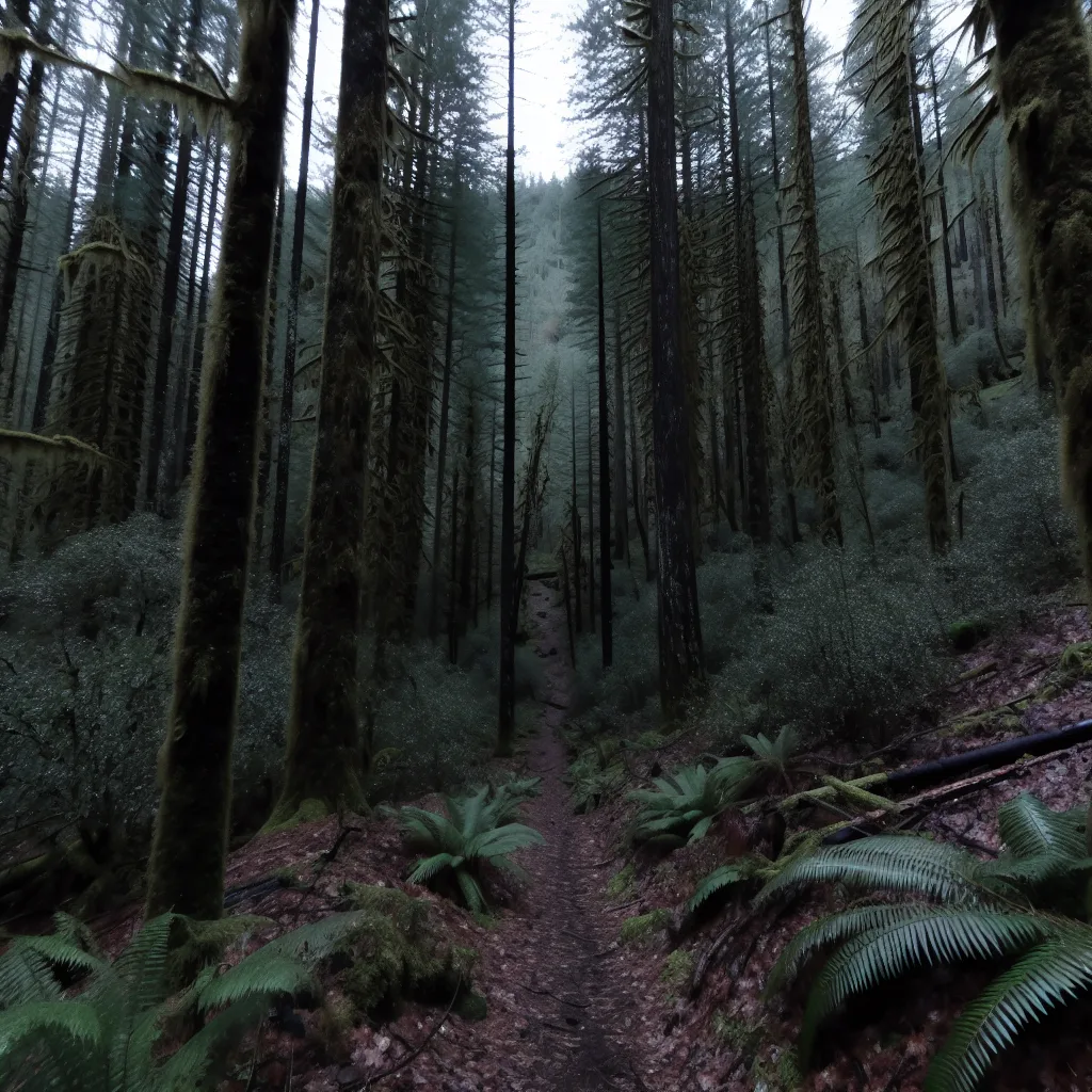 Wooded forest parcel in Redding, California