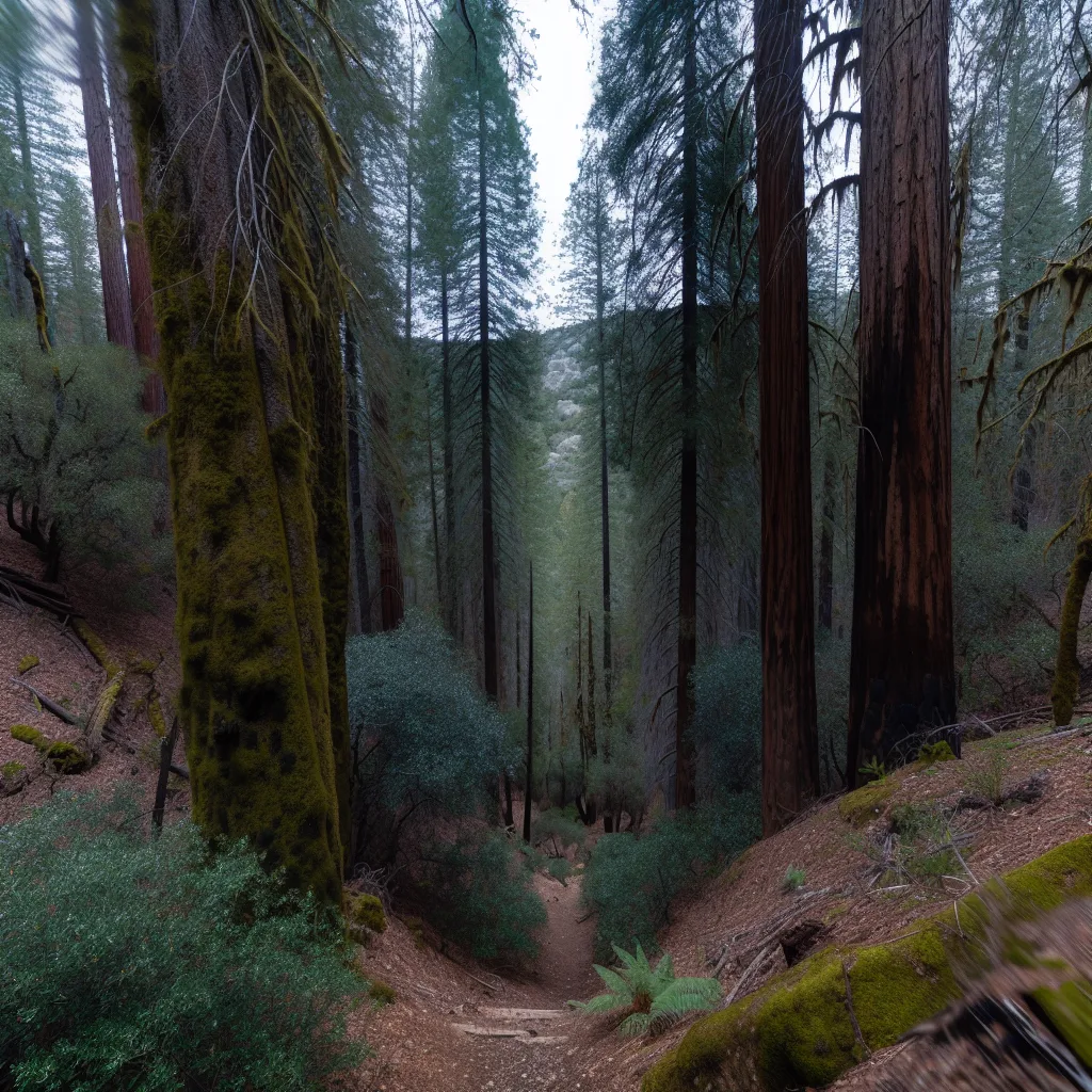 Wooded forest parcel in Riverside County, California